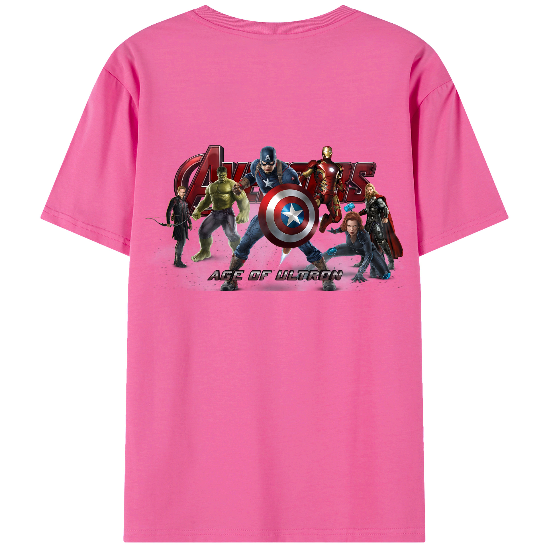 （画像用） アベンジャーズ The Avengers レディース半袖Tシャツ(バックプリント)